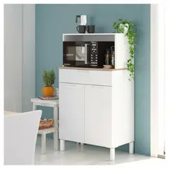 VENTITAS HOME - Alacena para Comedor o Cocina Leonoré Blanco y Rovere