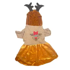 PETSHOP KONE - Ropa Navideña para Mascota Reno Talla 2