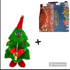 GENERICO - ARBOLITO DE NAVIDAD BAILARIN LUCES SONIDO ALFOMBRA 1MX 42CM