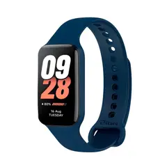 GENERICO - Correa Compatible Con Xiaomi Mi Band 8 Active Azul Noche