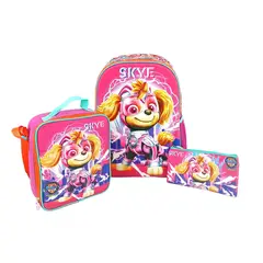 SCOOL - Set Paw Patrol Skye Mochila-Lonchera-Cartuchera