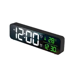 NEO DIGITAL - Reloj digital despertador alarma escritorio luz LED fecha temperatura