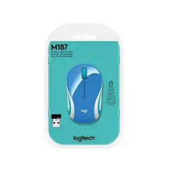 LOGITECH - Mouse Logitech M187 Mini Refresh Blue