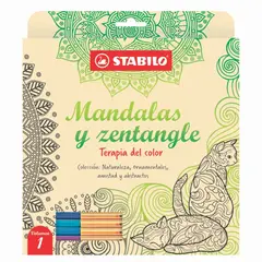 STABILO - Libro de Mandalas y Zentangle Volumen 1