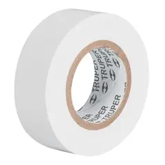 TRUPER - Cintas aislantes de 18 m x 19 mm Blanco Pza.