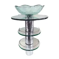 GENERICO - Mueble lavabo de baño pedestal en vidrio XM-880