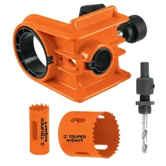Truper - Copasierra para instalar cerraduras de puerta, kit  Truper Expert