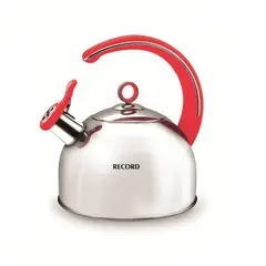RECORD - Tetera Record Red Plus  2.5 litros Acero Inoxidable
