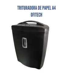 GENERICO - Trituradora de Papel Eléctrico A4 OFITECH Corte 4x35mm