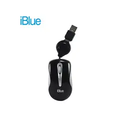 IBLUE - Mouse Optical Micro Traveler Retractil XMK-977 Negro