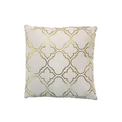 CONCEPT - Cojin Luxury Blanco y Dorado