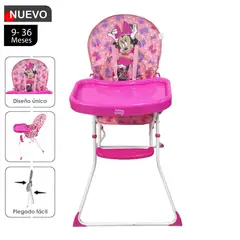 DISNEY BABY - Silla de Comer plegable Minnie Rosado