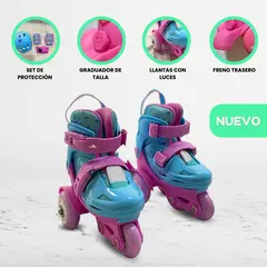 OKA - Patines Graduables para Niño «KIDS» Turquoise