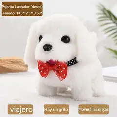 DANWEILE - Adorable Perro Peluche de peluche que camina, ladra y mueve la cola