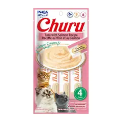 CHURU - Snack Húmedo de Atún con Salmón para Gatos x4 und