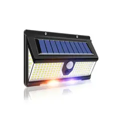 GENERICO - Lampara con Panel Solar para Exterior Jardin Pared