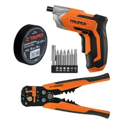TRUPER - Combo Destornillador inalambrico 36v pelacable automatico
