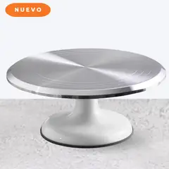 GENERICO - Bailarina para Decorar Tortas Base Giratoria Aluminio Repostería