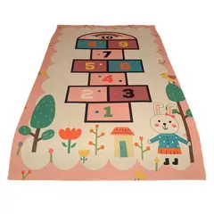GENERICO - ALFOMBRA DIDACTICA CON BASE ANTIDESLIZANTE 100 X 150 - CONEJO