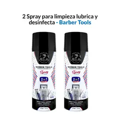 GENERICO - 2 Spray para limpieza lubrica y desinfecta - Barber Tools