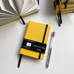 BOCETTOS - Bitácora Premium 250gr Amarillo 14 x 9cm (Pocket)