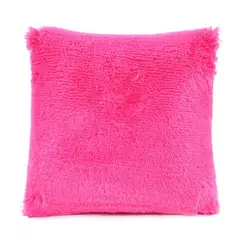 GENERICO - COJIN CUADRADO PELO CORTO 35X35 FUCSIA