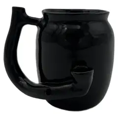 GENERICO - TAZA DE CERAMICA WAKE & BAKE COFFEE CUP NEGRO