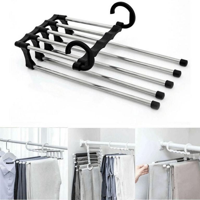 COLGADOR ORGANIZADOR DE PANTALONES 5 EN 1