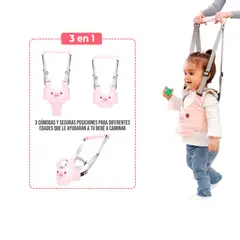 BABY - Arnes Caminador 3 en 1 para Bebés ROSADO