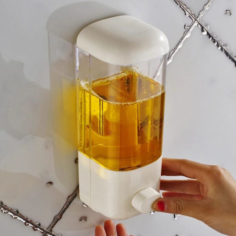 Dispensador de Jabón Gel Shapoo Liquido 500ml Pared