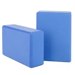 GENERICO - LADRILLO DE YOGA -GIMNASIA - PILATES -ESTIRAMIENTO AZUL