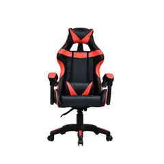 BONNO - Silla Gamer Ford Negro/Rojo Con Cabecero