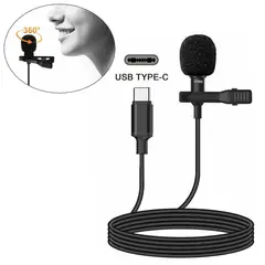 GENERICO - Micrófono Solapero Lavalier Tipo C para Celular y Laptops