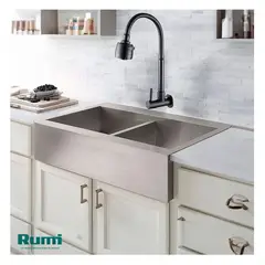 RUMI - LLAVE DE LAVADERO A LA PARED BLACK YANAYLINE RKW-01-RUMI