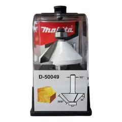 MAKITA - Fresa 1/2" Biselar 45° 1 3/4" 2 Filo con Rodaje D-50049