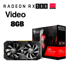 AMD CORP - Tarjeta de video Radeon RX 580 8GB GDDR5 BOETEC NUEVO