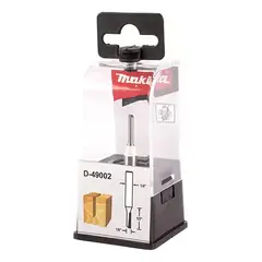 MAKITA - Fresa 1/4" Recto 1/8" 1 Filo sin Rodaje Altura 1/2" D-49002