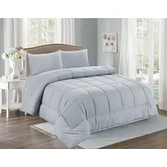 CASATEX - EDREDÓN GRIS 100% ALGODÓN 1.5 PLZ