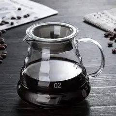 GENERICO - Jarra de café de vidrio 600 ml