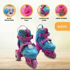 OLLIE - Patines Graduables para Niño «KIDS» Turquoise