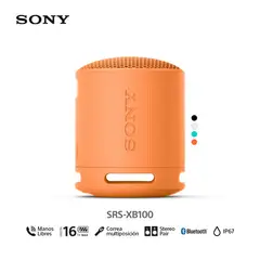 SONY - Parlante inalámbrico portátil SRS-XB100 Naranja