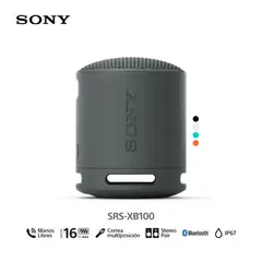 SONY - Parlante inalámbrico portátil SRS-XB100 Negro