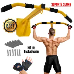 HOLGU - Rack Barra Dominadas Guantes