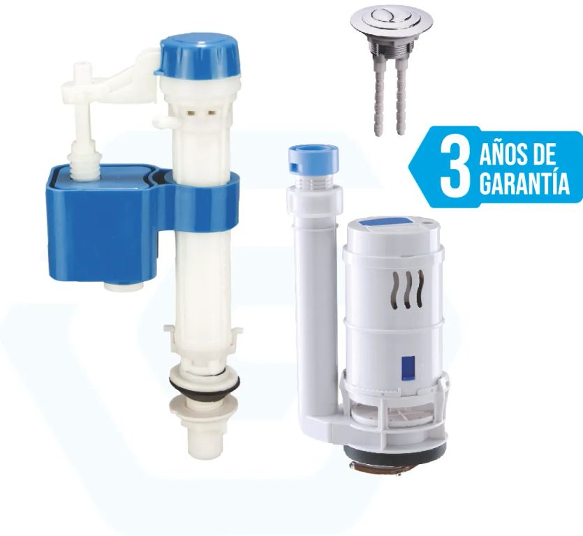 Accesorio completo para inodro dual con boton one Piece