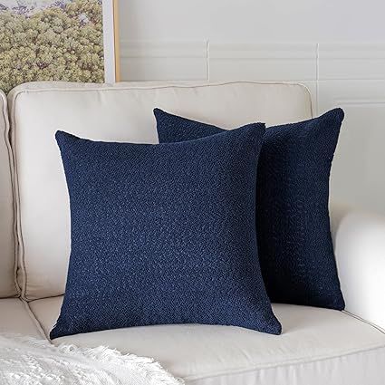 COJIN CUADRADO PELO CORTO 35X35 AZUL