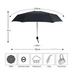 GENERICO - Paraguas Plegable Sombrilla de Mano para Sol Lluvia Azul
