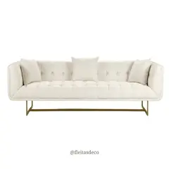 GENERICO - SOFA CAPITONEADO DONNA 3 CUERPOS
