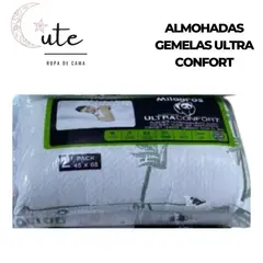 DISEÑO ORIGINAL - SET DE 2 ALMOHADAS GEMELAS ULTRA CONFORT 45x65cm.