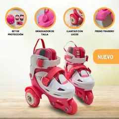 GENERICO - Patines Graduables para Niño «KIDS» Pink