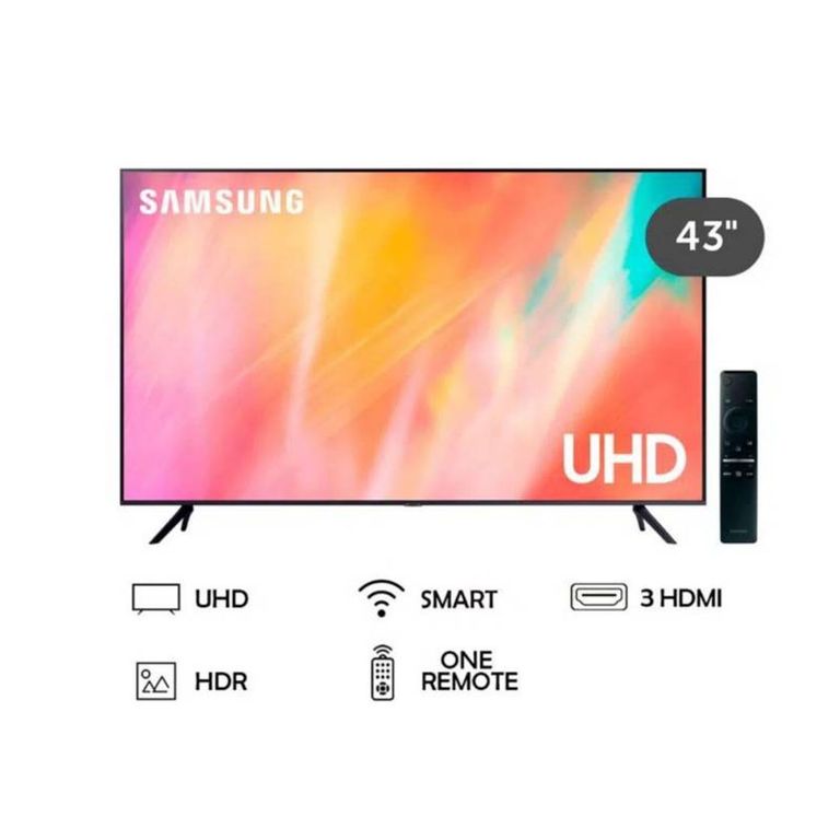 Televisor Samsung 43 Smart TV UHD 4K UN43AU7090GXPE